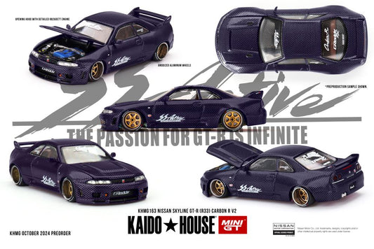 MiniGT - Nissan Skyline GT-R (R33) Active Carbon R V2