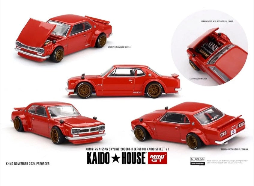 MiniGT - Nissan Skyline 2000GT-R (KPGC10) Kaido Street V1