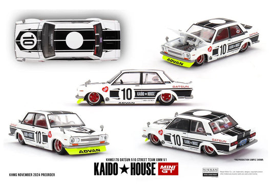 MiniGT - Datsun 510 Street Team XMM Kaido V1