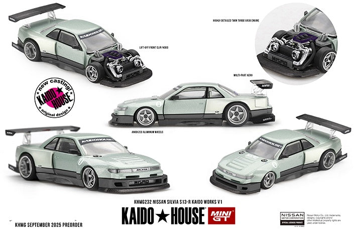 MiniGT - Nissan Silvia S13-R Kaido Works V1