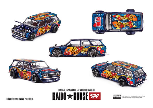 MiniGT - Datsun Kaido 510 Wagon Koi Wagon V1 - 1:64 Scale
