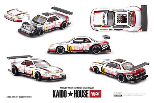 MiniGT - Nissan Silvia (S13-R) Circuit Spec V1 - 1:64 Scale