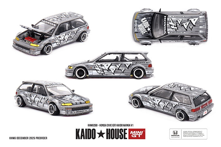 MiniGT - Honda Civic (EF) Kaido Manga V1 - 1:64 Scale