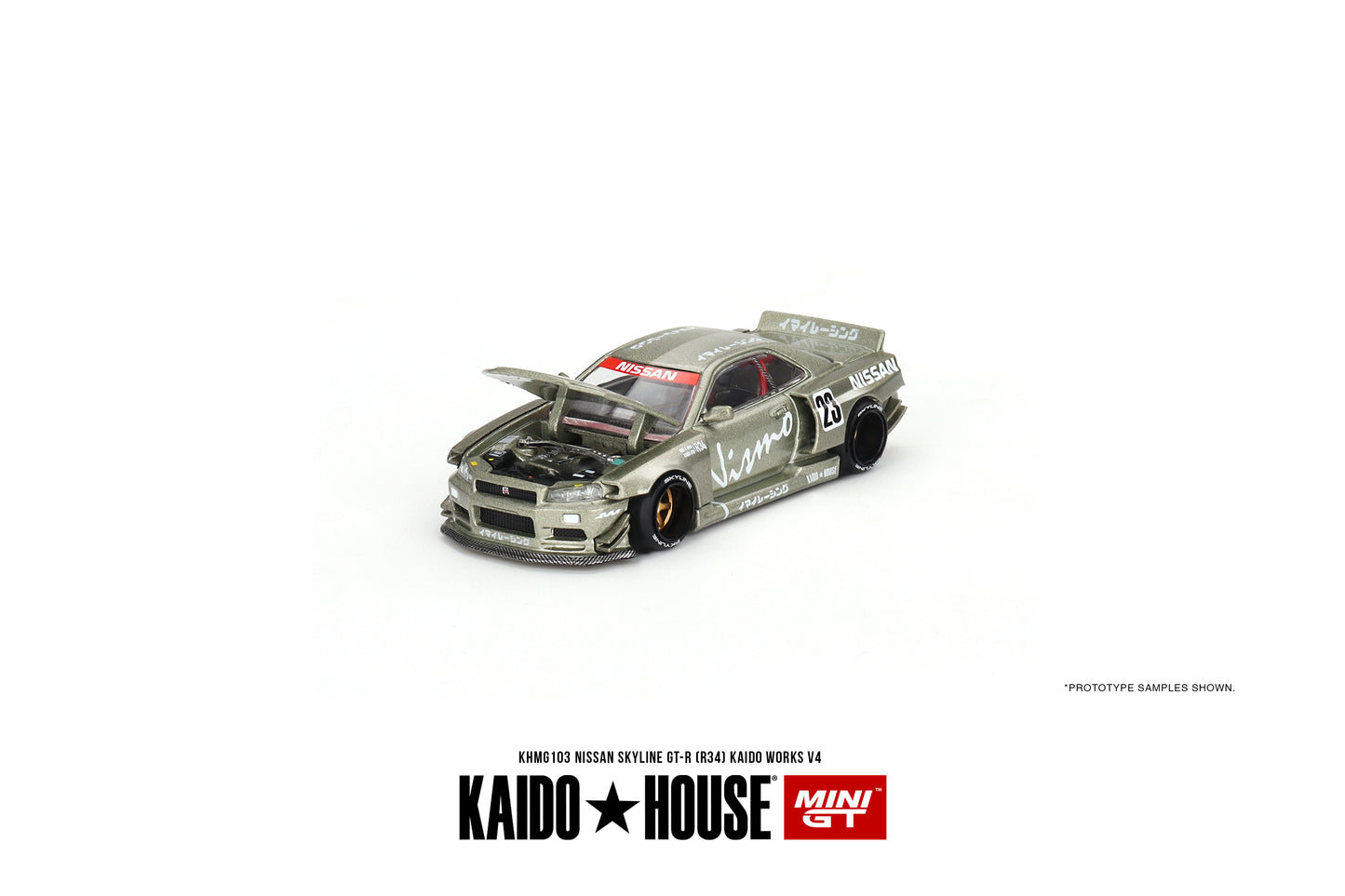 MiniGT - Nissan Skyline GT-R  (R34) Kaido House