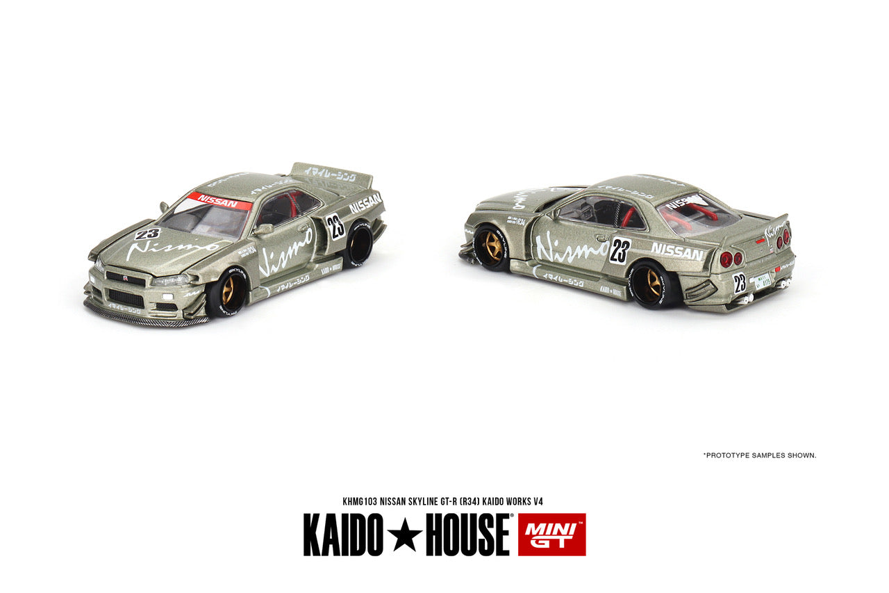 MiniGT - Nissan Skyline GT-R  (R34) Kaido House