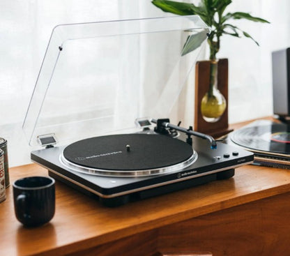 Audio Technica LP70XBT Fully Automatic Turntable with Bluetooth (Black/Silver Trim)