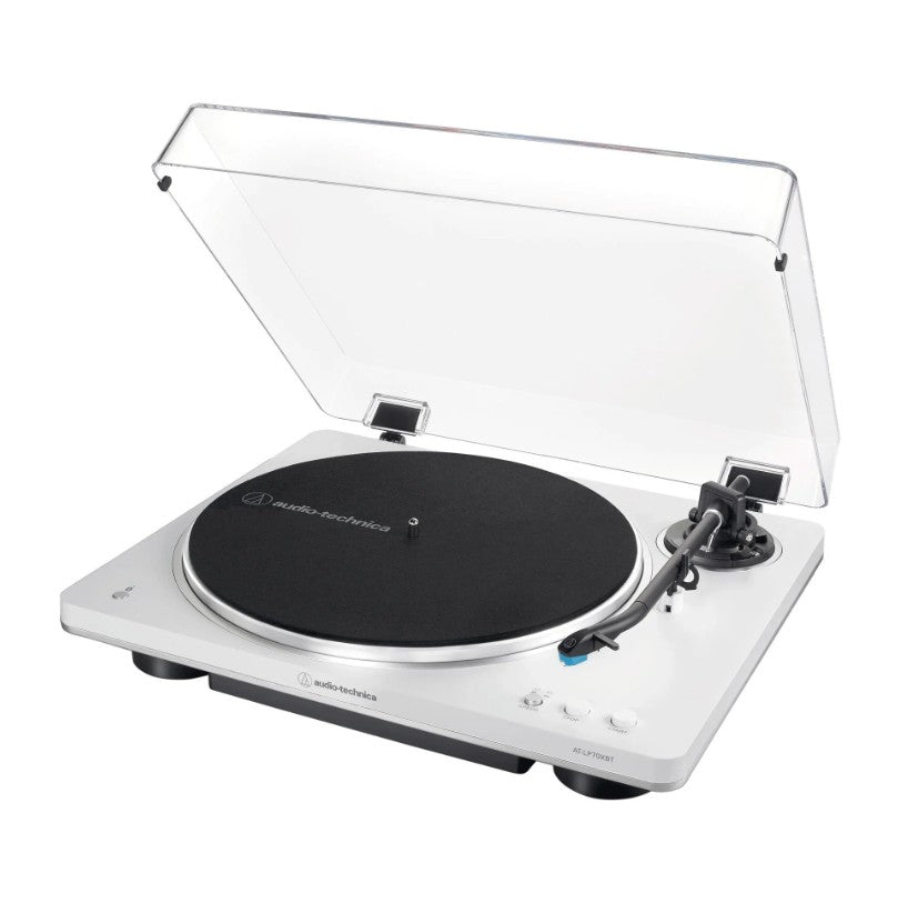 Audio Technica LP70XBT Fully Automatic Turntable with Bluetooth (White/Silver Trim)