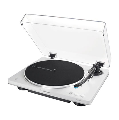 Audio Technica LP70XBT Fully Automatic Turntable with Bluetooth (White/Silver Trim)