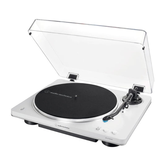 Audio Technica LP70XBT Fully Automatic Turntable with Bluetooth (White/Silver Trim)