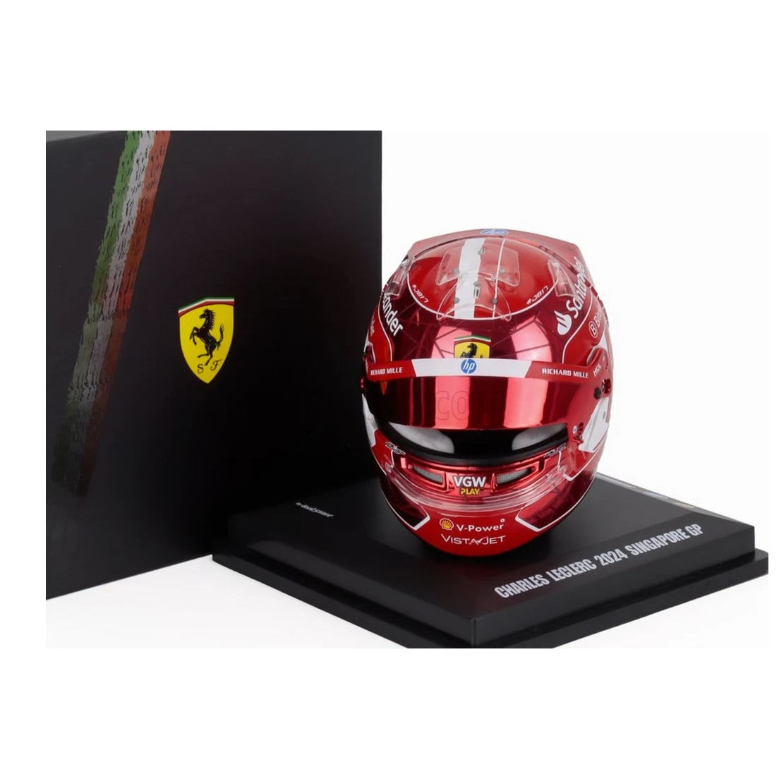 Looksmart - Helmet - Ferrari F1 Team - 2024 Singapore GP - Charles Leclerc - 1:5 Scale