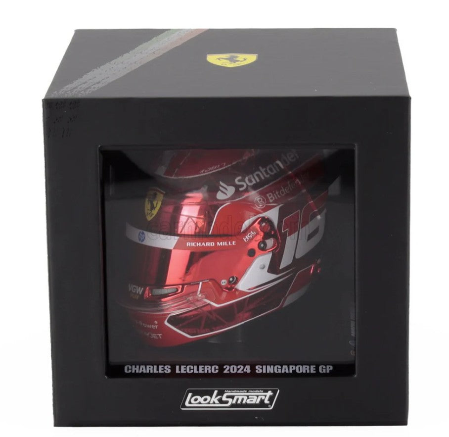Looksmart - Helmet - Ferrari F1 Team - 2024 Singapore GP - Charles Leclerc - 1:5 Scale