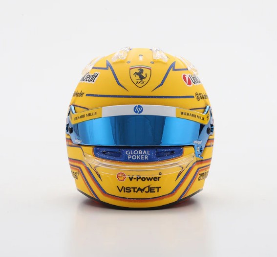 Looksmart - Helmet - Ferrari F1 Team - Miami GP 2025 - Lewis Hamilton - 1:5 Scale