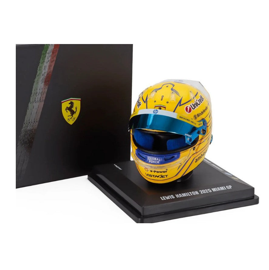 Looksmart - Helmet - Ferrari F1 Team - Miami GP 2025 - Lewis Hamilton - 1:5 Scale