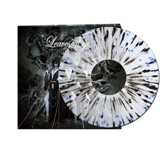 NEW - Leave's Eyes, Myths of Fate (Blue/Black Splatter) LP