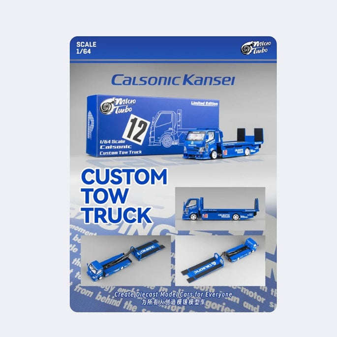 Micro Turbo - Custom Tow Truck 'Calsonic Nissan' - 1:64 Scale