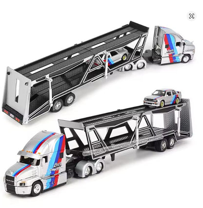 Maisto - Mack Anthem Car Transporter with 1988 BMW 3 Series M3 - 1:64 Scale