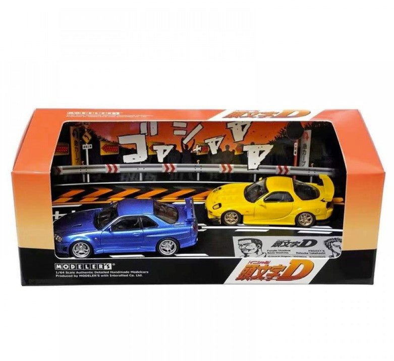 Modelers - Initial D Set Vol. 8 Keisuke Takahashi Mazda RX7 FD3S VS Kozo Hoshino Nissan Skyline GTR (R34)