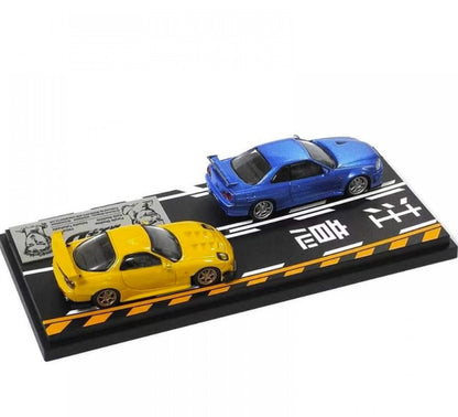 Modelers - Initial D Set Vol. 8 Keisuke Takahashi Mazda RX7 FD3S VS Kozo Hoshino Nissan Skyline GTR (R34)