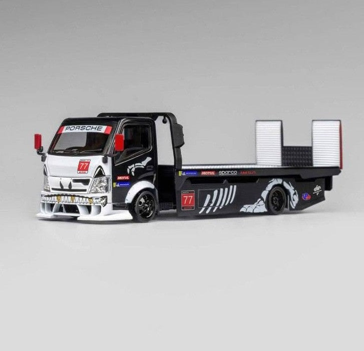 Mega Gear - H300 Custom Flat Bed Tow Truck 'Skeleton' - 1:64 Scale