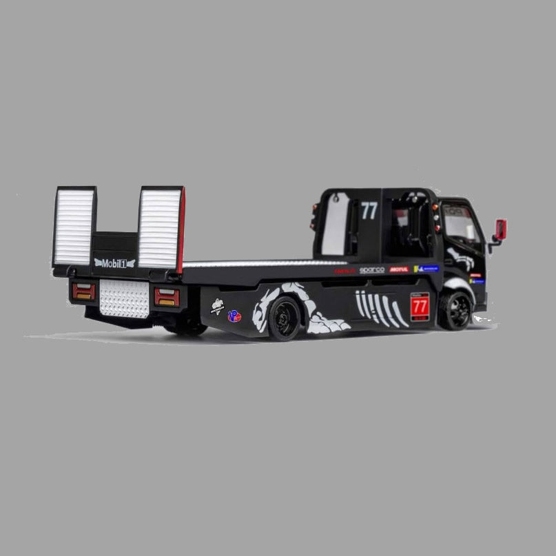 Mega Gear - H300 Custom Flat Bed Tow Truck 'Skeleton' - 1:64 Scale