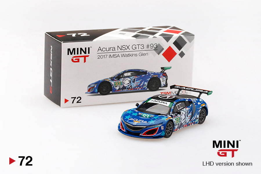 MiniGT - Acura NSX GT3 #93 'Statue of Liberty' 2017 IMSA Watkins Glen