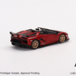 MiniGT - Lamborghini Aventador SVJ Roadster Rosso Efesto