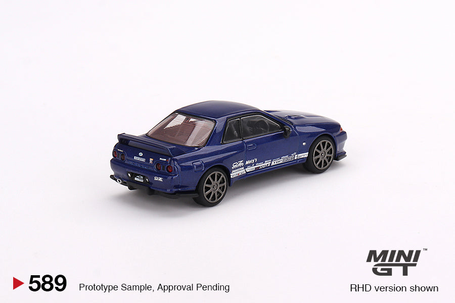 MiniGT - Nissan Skyline GT-R Top Secret VR32 Metallic Blue