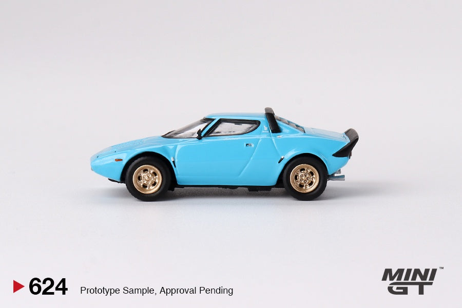 MiniGT - Lancia Stratos  HF Stradale (Azzuro Chiaro)