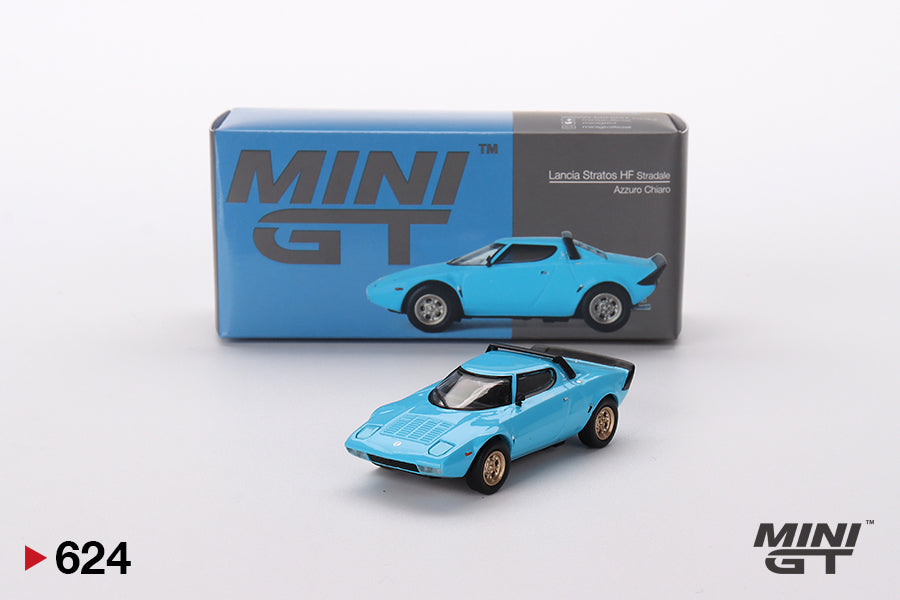 MiniGT - Lancia Stratos  HF Stradale (Azzuro Chiaro)