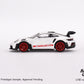 MiniGT - Porsche 911 (992) GT3 RS White with Pyro Red Accents