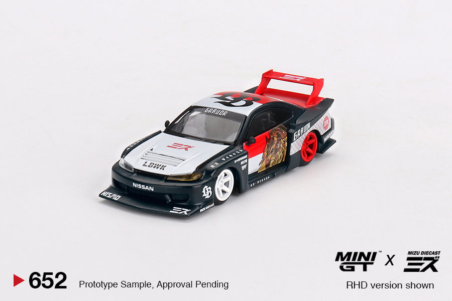 MiniGT - Nissan LB-Super Silhouette S15 Silvia Mizu x  'Garuda'