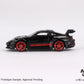 MiniGT - Porsche 911 (992) GT3 RS Black with Pyro Red