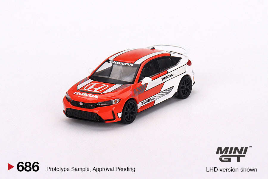 MiniGT - Honda Civic Type R #1 2023 Pace Car (Red Front)