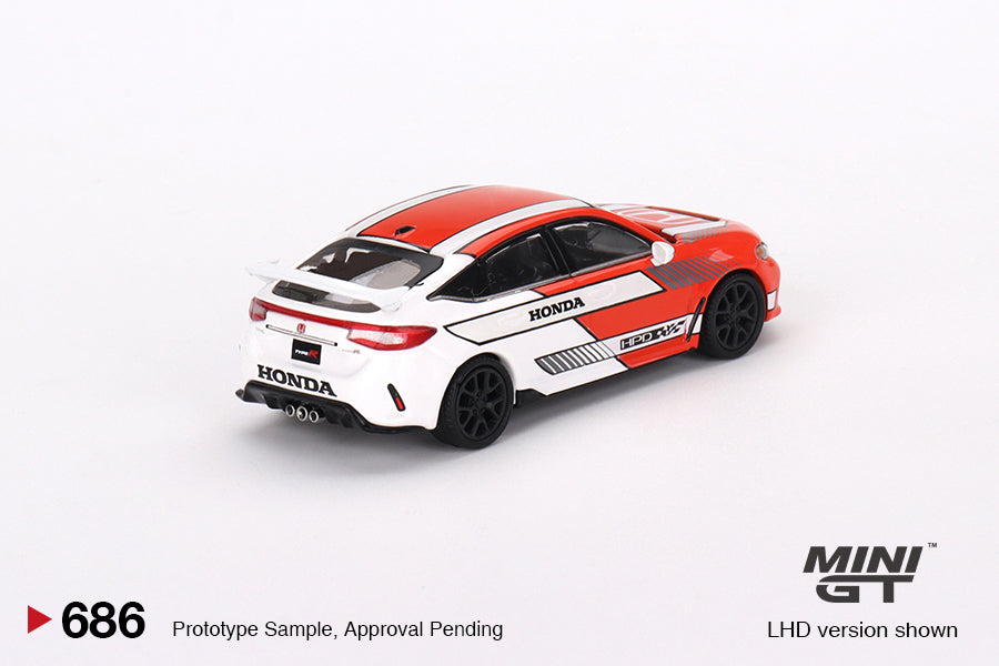 MiniGT - Honda Civic Type R #1 2023 Pace Car (Red Front)