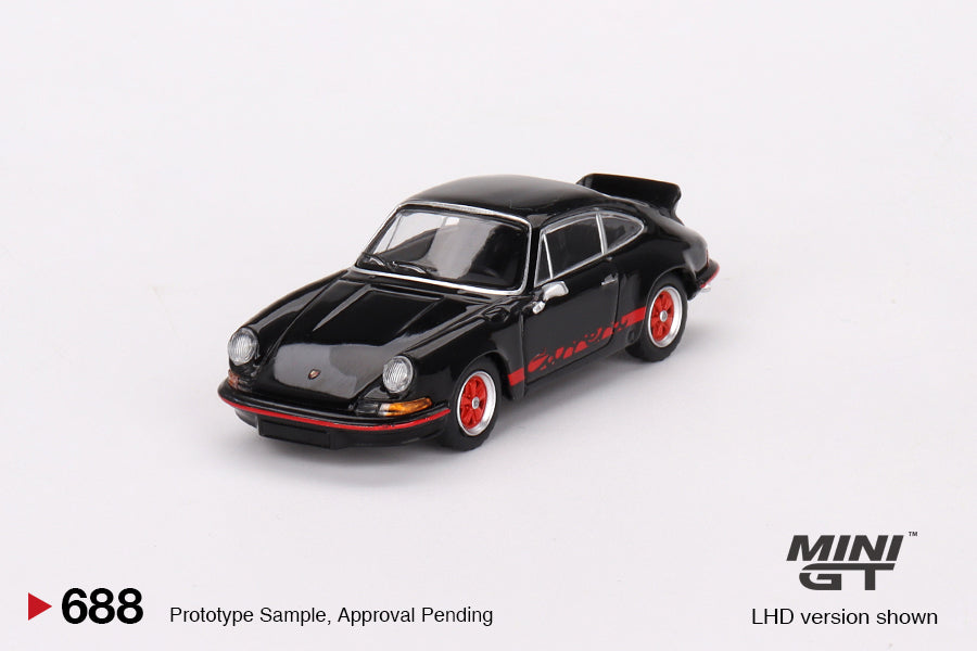 MiniGT - Porsche 911 Carrera RS 2.7 Black with Red Livery