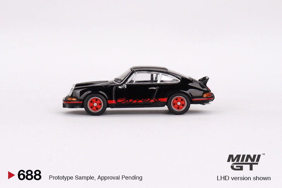 MiniGT - Porsche 911 Carrera RS 2.7 Black with Red Livery