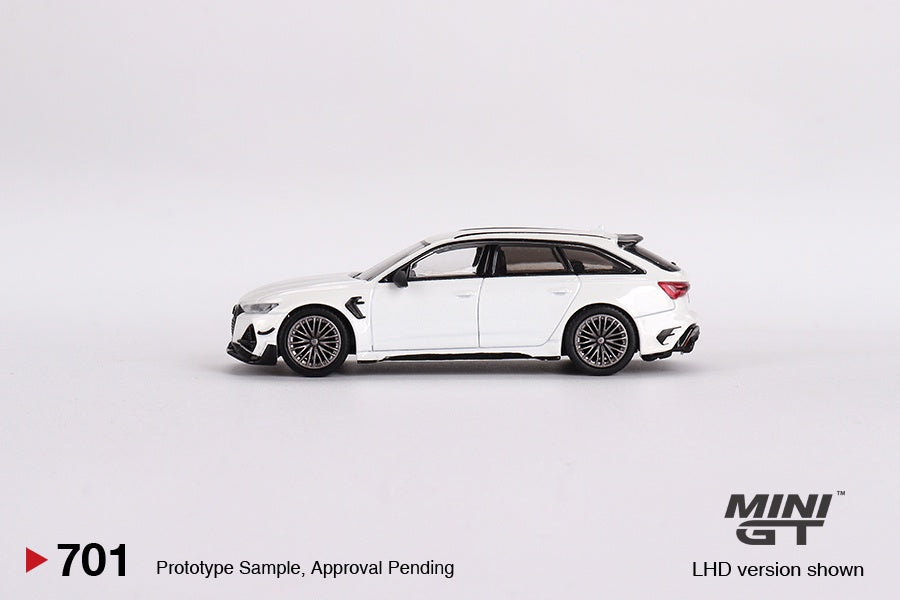 MiniGT - Audi ABT RS6-R Glacier White Metallic