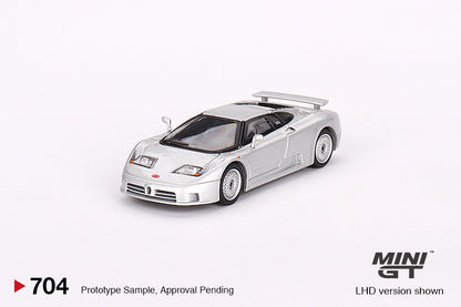 MiniGT - Bugatti EB110 GT Grigio Chiaro