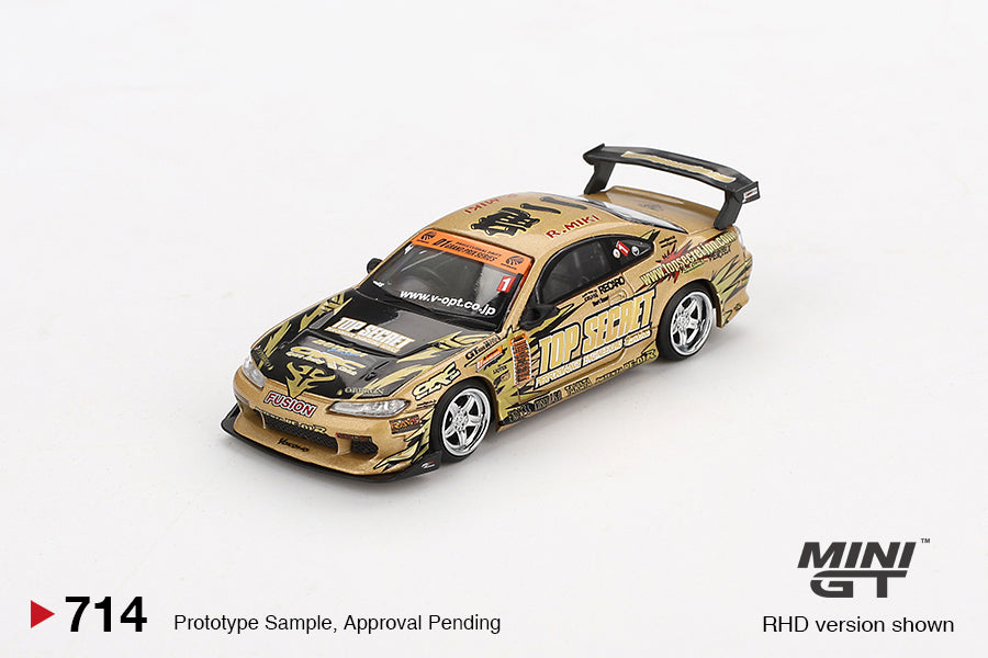 MiniGT - Nissan Silvia (S15) Top Secret D1GP - 1:64 Scale