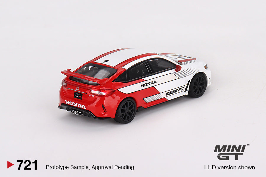 MiniGT - Honda Civic Type R #2 2023 Pace Car (Red Rear)