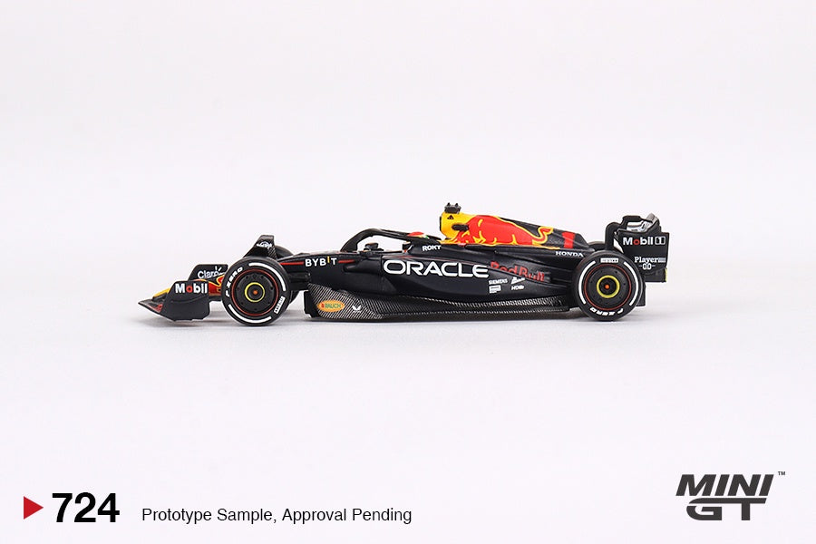 MiniGT - Oracle Red Bull Racing F1 Formula 1 (RB19) 2023 Bahrain GP Winner - #1 Max Verstappen