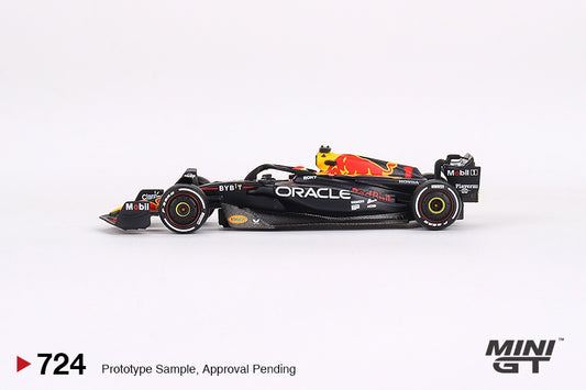 MiniGT - Oracle Red Bull Racing F1 Formula 1 (RB19) 2023 Bahrain GP Winner - #1 Max Verstappen