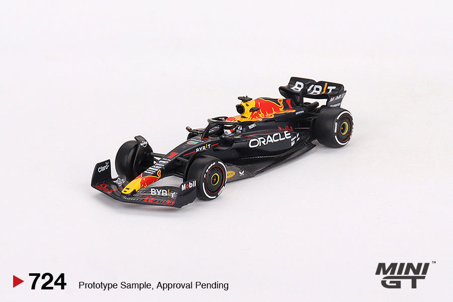 MiniGT - Oracle Red Bull Racing F1 Formula 1 (RB19) 2023 Bahrain GP Winner - #1 Max Verstappen