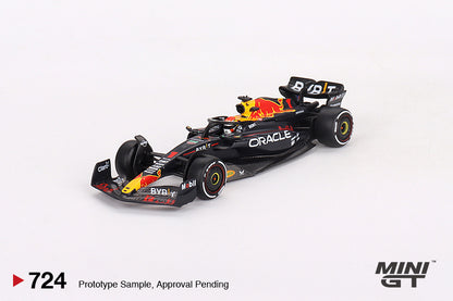 MiniGT - Oracle Red Bull Racing F1 Formula 1 (RB19) 2023 Bahrain GP Winner - #1 Max Verstappen