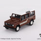 MiniGT - Land Rover 1985 Defender 110 County Station Wagon - Russet Brown