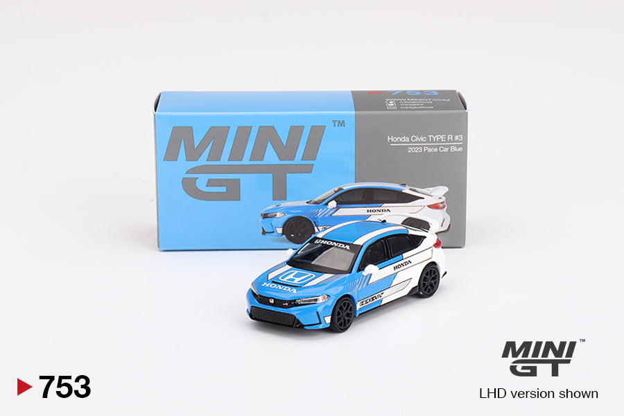 MiniGT - Honda Civic Type R #3 2023 Pace Car (Blue)