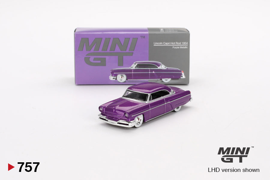 MiniGT - Lincoln Capri Hot Rod 1954 Purple Metallic