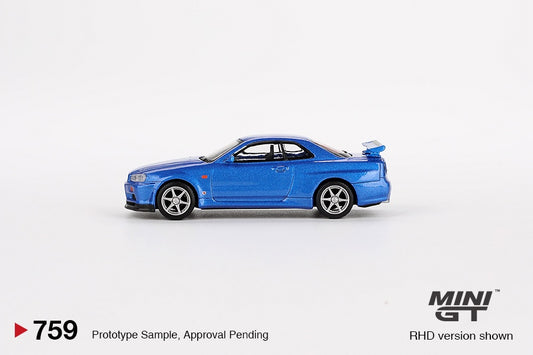 MiniGT - Nissan Skyline GT-R (R34) V-Spec Bayside Blue