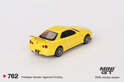 MiniGT - Nissan Skyline GT-R (34) V-Spec Lighting Yellow