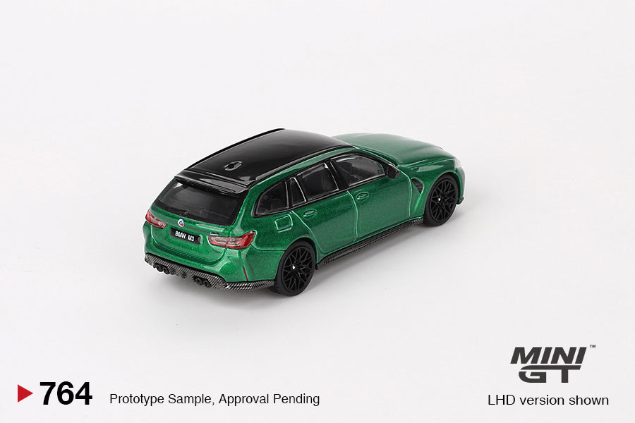 MiniGT - BMW M3 Competition Touring Isle of Man (Green Metallic)